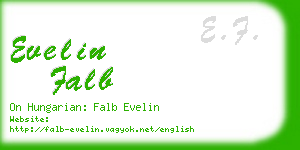 evelin falb business card